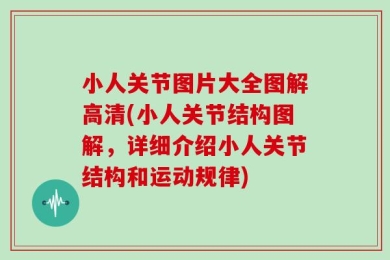 小人关节图片大全图解高清(小人关节结构图解，详细介绍小人关节结构和运动规律)