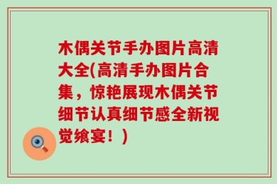 木偶关节手办图片高清大全(高清手办图片合集，惊艳展现木偶关节细节认真细节感全新视觉飨宴！)