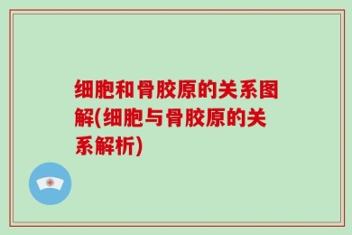 细胞和骨胶原的关系图解(细胞与骨胶原的关系解析)