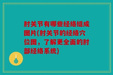 肘关节有哪些经络组成图片(肘关节的经络穴位图，了解更全面的肘部经络系统)