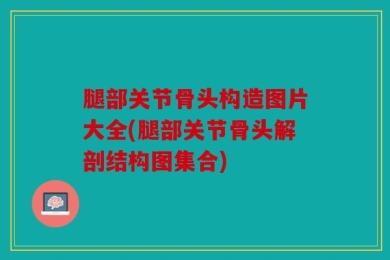 腿部关节骨头构造图片大全(腿部关节骨头解剖结构图集合)