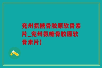 兖州氨糖骨胶原软骨素片_兖州氨糖骨胶原软骨素片)