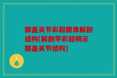 膝盖关节彩超图像解剖结构(解剖学彩超揭示膝盖关节结构)