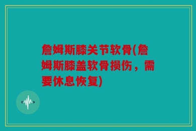 詹姆斯膝关节软骨(詹姆斯膝盖软骨损伤，需要休息恢复)