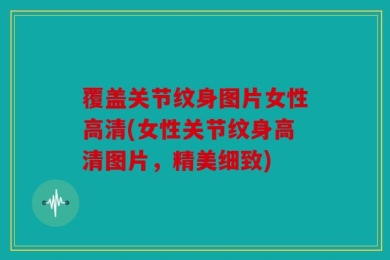 覆盖关节纹身图片女性高清(女性关节纹身高清图片，精美细致)
