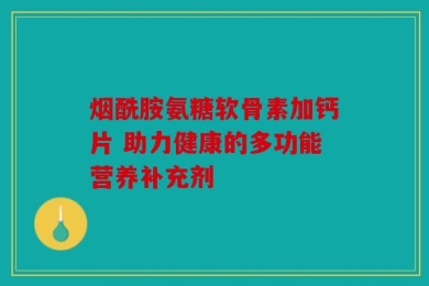 烟酰胺氨糖软骨素加钙片 助力健康的多功能营养补充剂