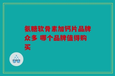 氨糖软骨素加钙片品牌众多 哪个品牌值得购买