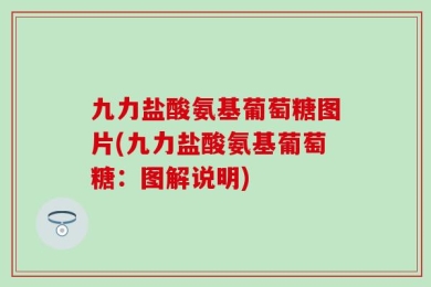 九力盐酸氨基葡萄糖图片(九力盐酸氨基葡萄糖：图解说明)