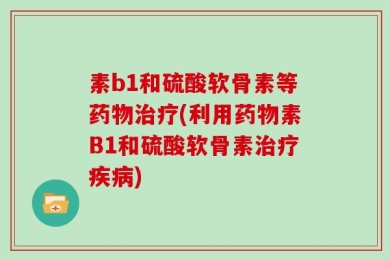 素b1和硫酸软骨素等药物治疗(利用药物素B1和硫酸软骨素治疗疾病)
