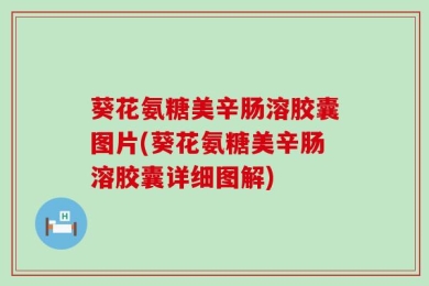 葵花氨糖美辛肠溶胶囊图片(葵花氨糖美辛肠溶胶囊详细图解)