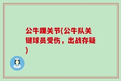 公牛踝关节(公牛队关键球员受伤，出战存疑)