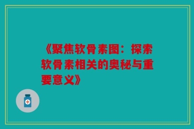 《聚焦软骨素图：探索软骨素相关的奥秘与重要意义》