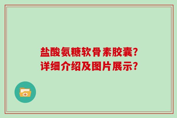 盐酸氨糖软骨素胶囊？详细介绍及图片展示？