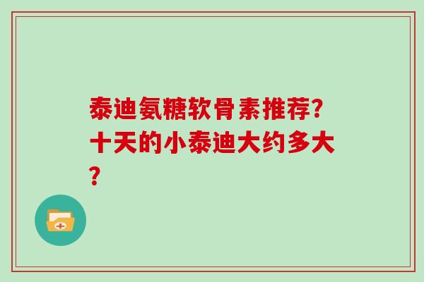 泰迪氨糖软骨素推荐?十天的小泰迪大约多大? 泰迪氨糖软骨素推荐?十天的小泰迪大约多大?