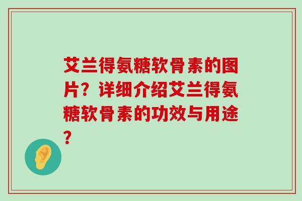 艾兰得氨糖软骨素的图片？详细介绍艾兰得氨糖软骨素的功效与用途？