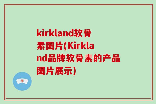 kirkland软骨素图片(Kirkland品牌软骨素的产品图片展示)