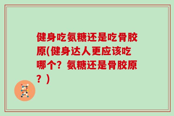 健身吃氨糖还是吃骨胶原(健身达人更应该吃哪个？氨糖还是骨胶原？)