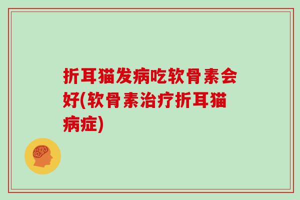 折耳猫发吃软骨素会好(软骨素折耳猫症)