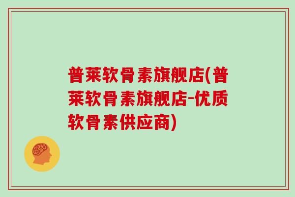普莱软骨素旗舰店(普莱软骨素旗舰店-优质软骨素供应商)