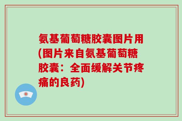 氨基葡萄糖胶囊图片用(图片来自氨基葡萄糖胶囊:全面缓解关节的良药) 氨基葡萄糖胶囊图片用(图片来自氨基葡萄糖胶囊:全面缓解关节的良药)