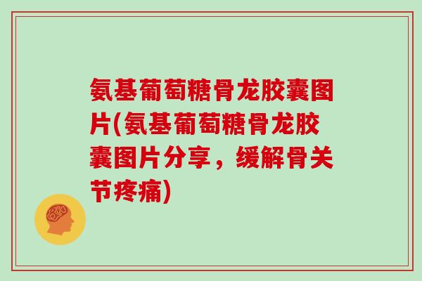 氨基葡萄糖骨龙胶囊图片(氨基葡萄糖骨龙胶囊图片分享，缓解骨关节)