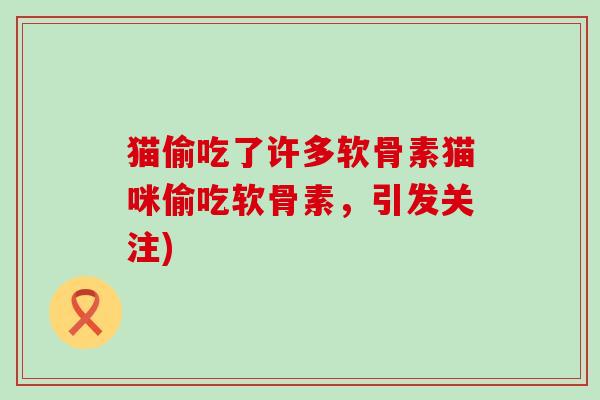 猫偷吃了许多软骨素猫咪偷吃软骨素,引发关注) 猫偷吃了许多软骨素猫咪偷吃软骨素,引发关注)