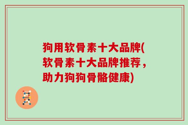 狗用软骨素十大品牌(软骨素十大品牌推荐，助力狗狗骨骼健康)