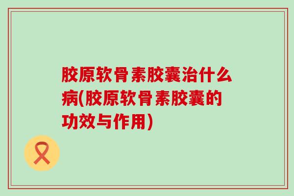 胶原软骨素胶囊什么(胶原软骨素胶囊的功效与作用) 胶原软骨素胶囊什么(胶原软骨素胶囊的功效与作用)