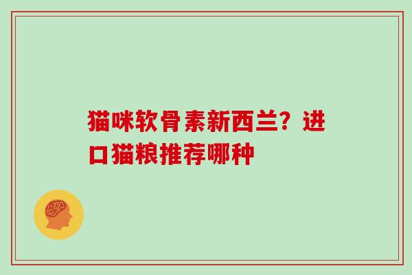 猫咪软骨素新西兰?进口猫粮推荐哪种 猫咪软骨素新西兰?进口猫粮推荐哪种