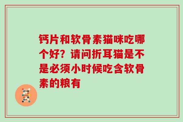 钙片和软骨素猫咪吃哪个好？请问折耳猫是不是必须小时候吃含软骨素的粮有