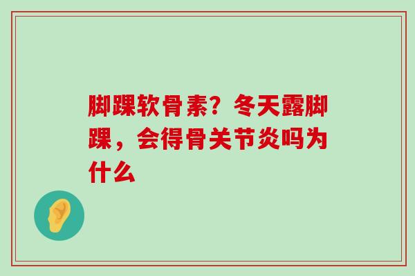 脚踝软骨素？冬天露脚踝，会得骨吗为什么