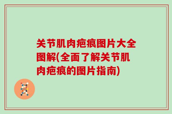 关节肌肉疤痕图片大全图解(全面了解关节肌肉疤痕的图片指南) 关节肌肉疤痕图片大全图解(全面了解关节肌肉疤痕的图片指南)