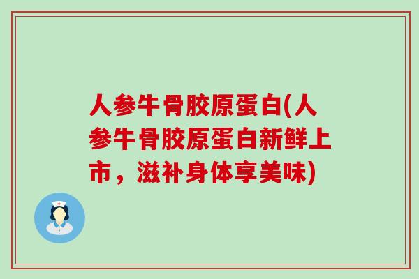 人参牛骨胶原蛋白(人参牛骨胶原蛋白新鲜上市，滋补身体享美味)
