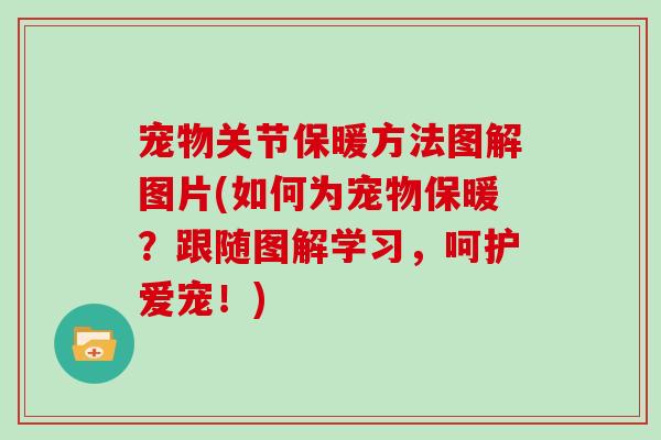 宠物关节保暖方法图解图片(如何为宠物保暖?跟随图解学习,呵护爱宠!) 宠物关节保暖方法图解图片(如何为宠物保暖?跟随图解学习,呵护爱宠!)