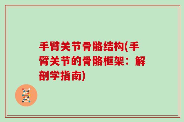 手臂关节骨骼结构(手臂关节的骨骼框架:解剖学指南) 手臂关节骨骼结构(手臂关节的骨骼框架:解剖学指南)
