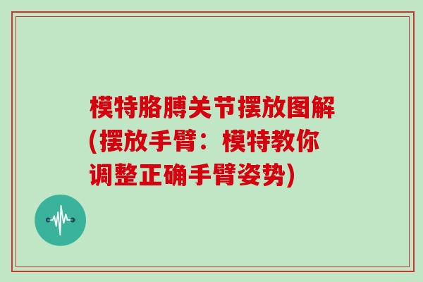 模特胳膊关节摆放图解(摆放手臂：模特教你调整正确手臂姿势)