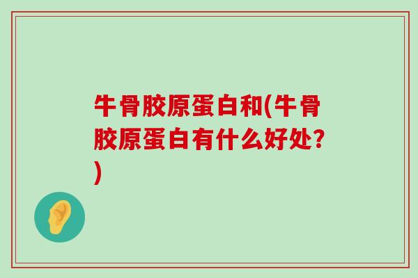 牛骨胶原蛋白和(牛骨胶原蛋白有什么好处？)