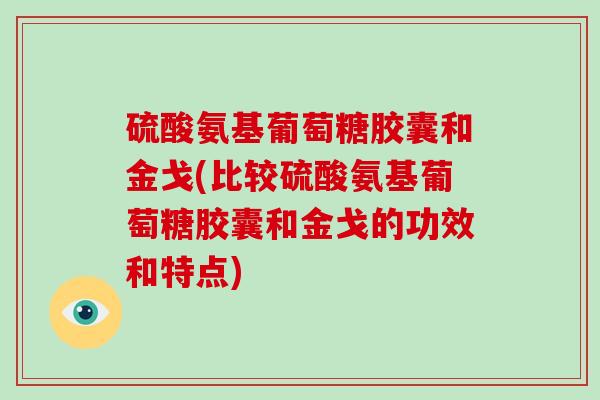 硫酸氨基葡萄糖胶囊和金戈(比较硫酸氨基葡萄糖胶囊和金戈的功效和特点) 硫酸氨基葡萄糖胶囊和金戈(比较硫酸氨基葡萄糖胶囊和金戈的功效和特点)