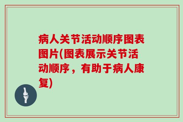 人关节活动顺序图表图片(图表展示关节活动顺序，有助于人康复)