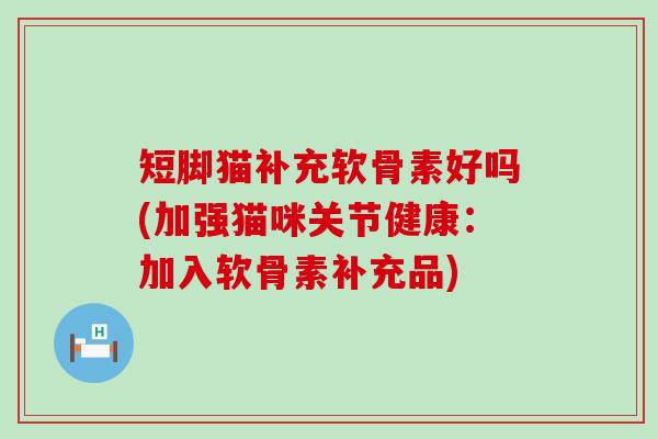 短脚猫补充软骨素好吗(加强猫咪关节健康:加入软骨素补充品) 短脚猫补充软骨素好吗(加强猫咪关节健康:加入软骨素补充品)