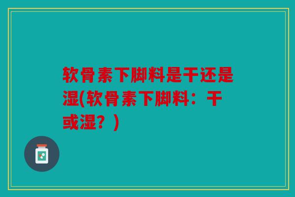软骨素下脚料是干还是湿(软骨素下脚料：干或湿？)