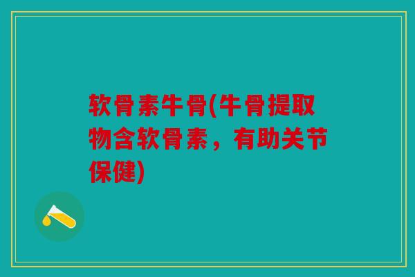 软骨素牛骨(牛骨提取物含软骨素,有助关节保健) 软骨素牛骨(牛骨提取物含软骨素,有助关节保健)