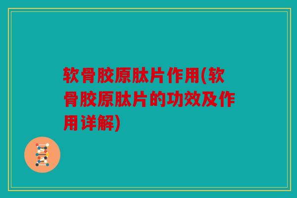 软骨胶原肽片作用(软骨胶原肽片的功效及作用详解)