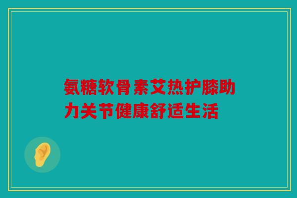 氨糖软骨素艾热护膝助力关节健康舒适生活 氨糖软骨素艾热护膝助力关节健康舒适生活