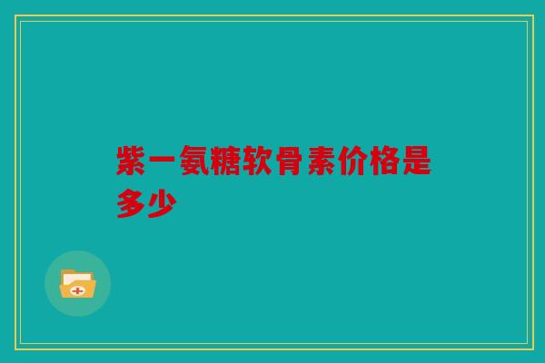 紫一氨糖软骨素价格是多少