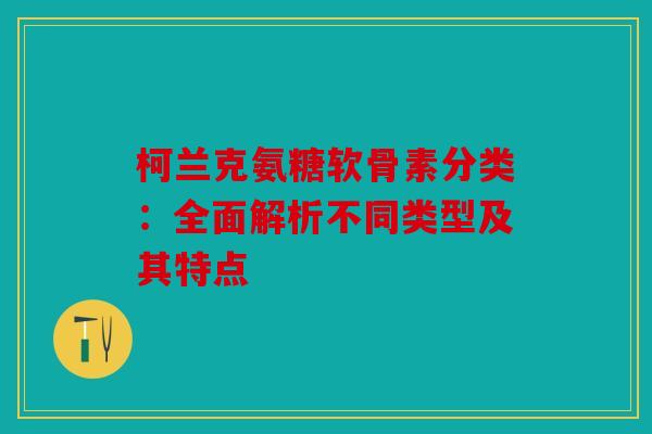 柯兰克氨糖软骨素分类：全面解析不同类型及其特点