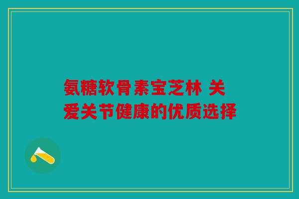 氨糖软骨素宝芝林 关爱关节健康的优质选择