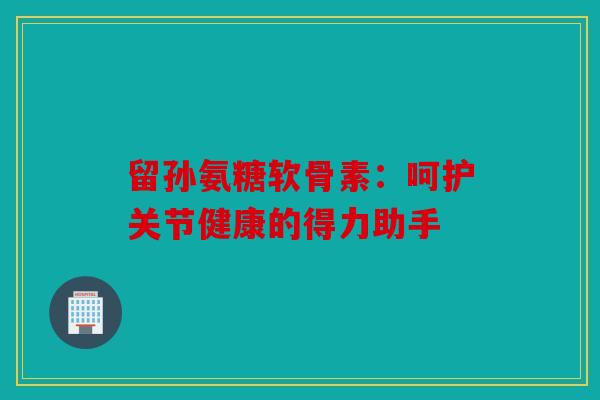 留孙氨糖软骨素：呵护关节健康的得力助手