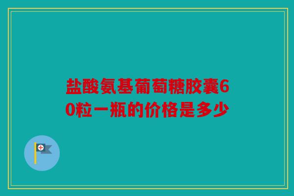 盐酸氨基葡萄糖胶囊60粒一瓶的价格是多少